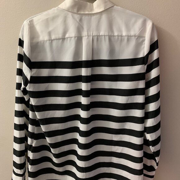 Breezy NWT LS Stripy Banana Republic Blouse - Picture 2 of 6